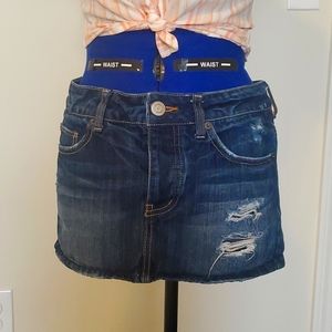 -American eagle cute denim mini skirt